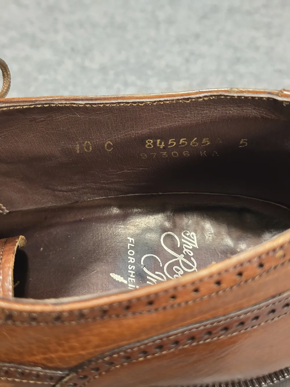 The Royal Imperial Florsheim Shoe Classic Brown Wingtip Leather Dress Shoes